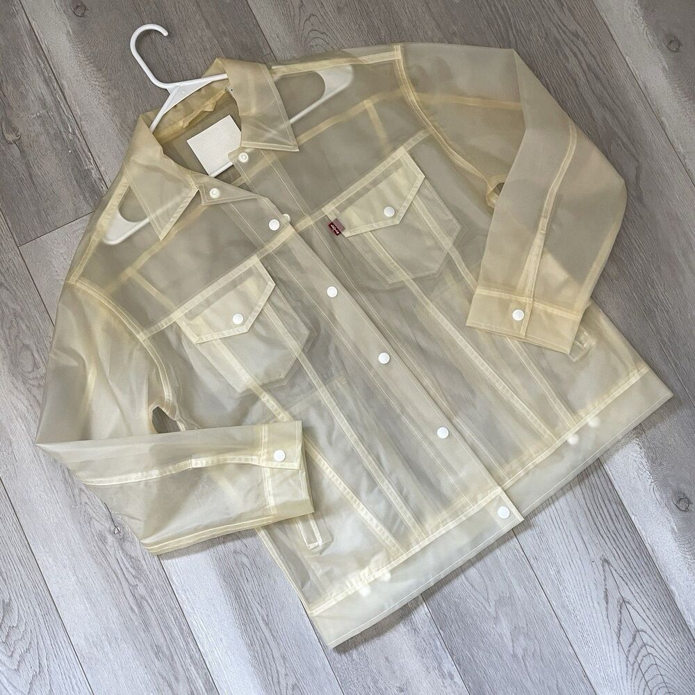 Levis Clear Jacket translucent trucker baggy mens (small) streetwear utility